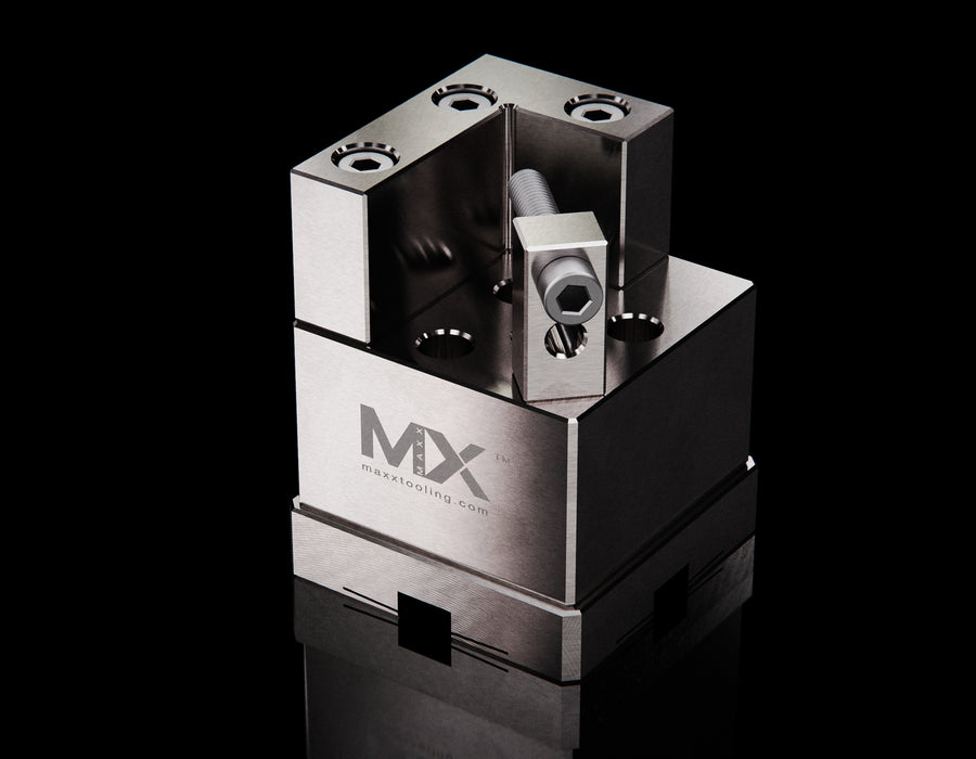 MaxxMacro Vise 008458 V-Blockhalter Edelstahl