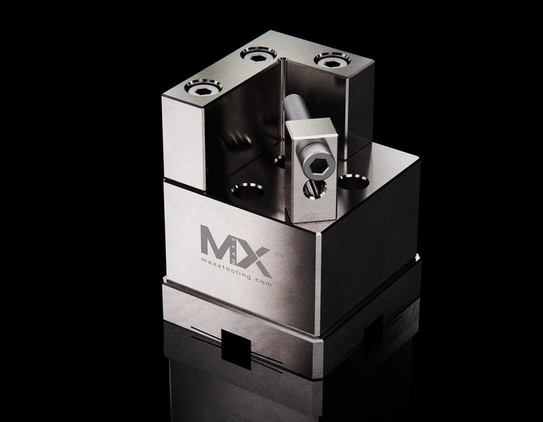 MaxxMacro Étau 008458 Support V-Block Inox