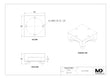 Maxx-ER 010627 100 Aluminium-Flachhalter 80x80mm