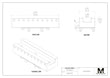 Maxx-ER (Erowa) 50 Aluminum Slotted Electrode Holder U25X6" 4