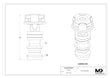 MaxxMacro (System 3R) Long Automatic Drawbar 605 Stainless 5
