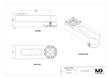 MaxxMacro 54 Manual Chuck Horizontal Extension 6.5"