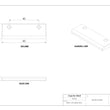 MaxxMacro MXRègle 23925 WEDM Languette de support standard de 60 mm