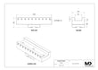 MaxxMacro Porte-électrode fendu en aluminium 54 U30x6"