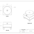 Maxx-ER Support circulaire en acier inoxydable, support rond de 0,250 diamètre