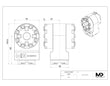 MaxxMacro (D/C) 54 Twin Chuck 90 Grad manueller Adapter
