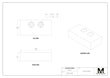 MaxxVise Pieza de repuesto para tornillo de banco autocentrante de aluminio con mordaza blanda de 39 x 80 x 21 mm