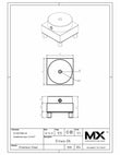 Maxx-ER (Erowa) Circle Holder Stainless 6mm Dia Round Stock Holder print
