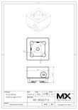 MaxxMacro (System 3R) 54 Stainless Pocket Electrode Holder 1.5" Automated Changing print