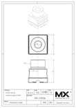 MaxxMacro (System 3R) 54 High Performance Stainless Control Ruler print