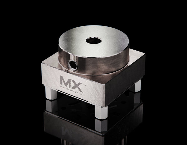Maxx-ER (Erowa) Circle Holder Stainless 10mm Dia Round Stock Holder front 