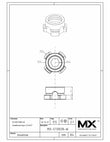 MaxxMacro (System 3R) Drawbar 3R-605.10E Low Profile Stainless print